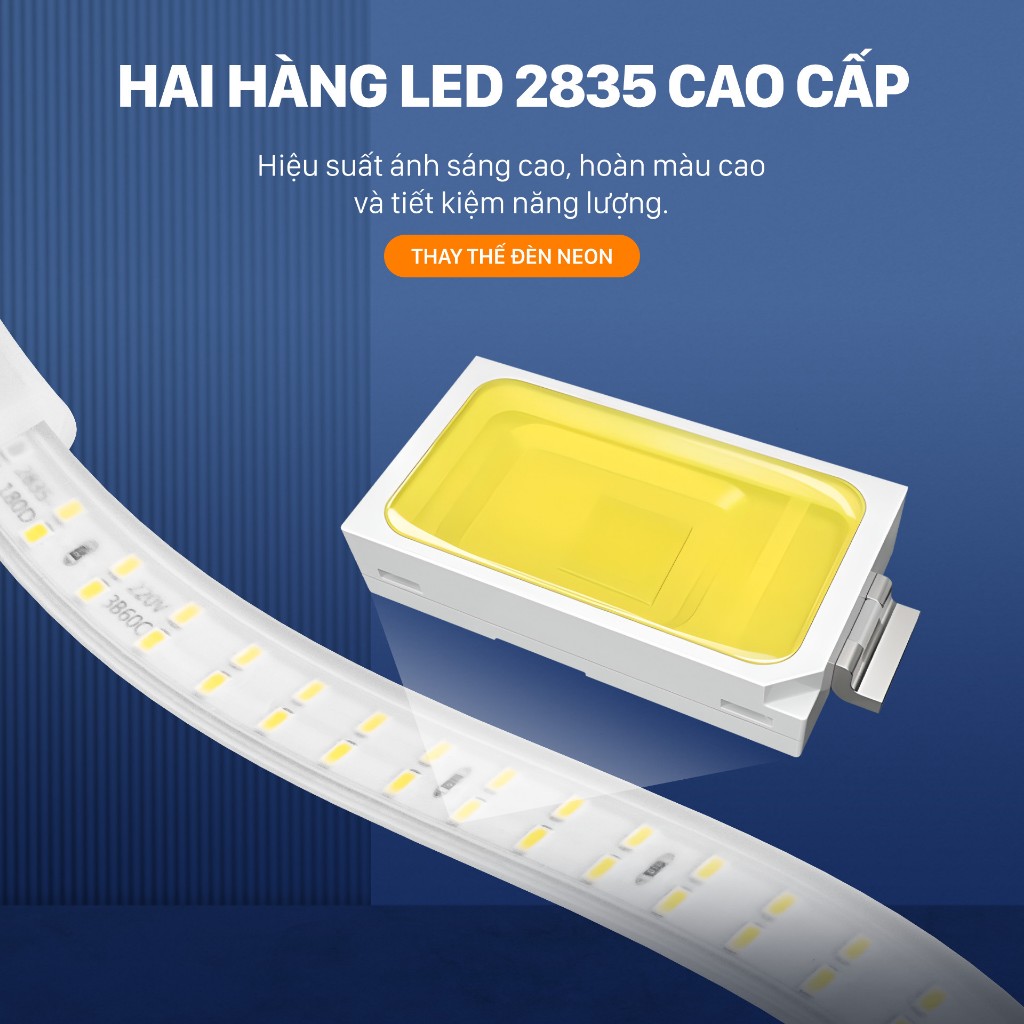 Dây đèn Led Mỹ Linh, dài 100 mét,công suất 6W/mét,dây led cao cấp,4 màu sắc lựa chọn,tiết kiệm điện.