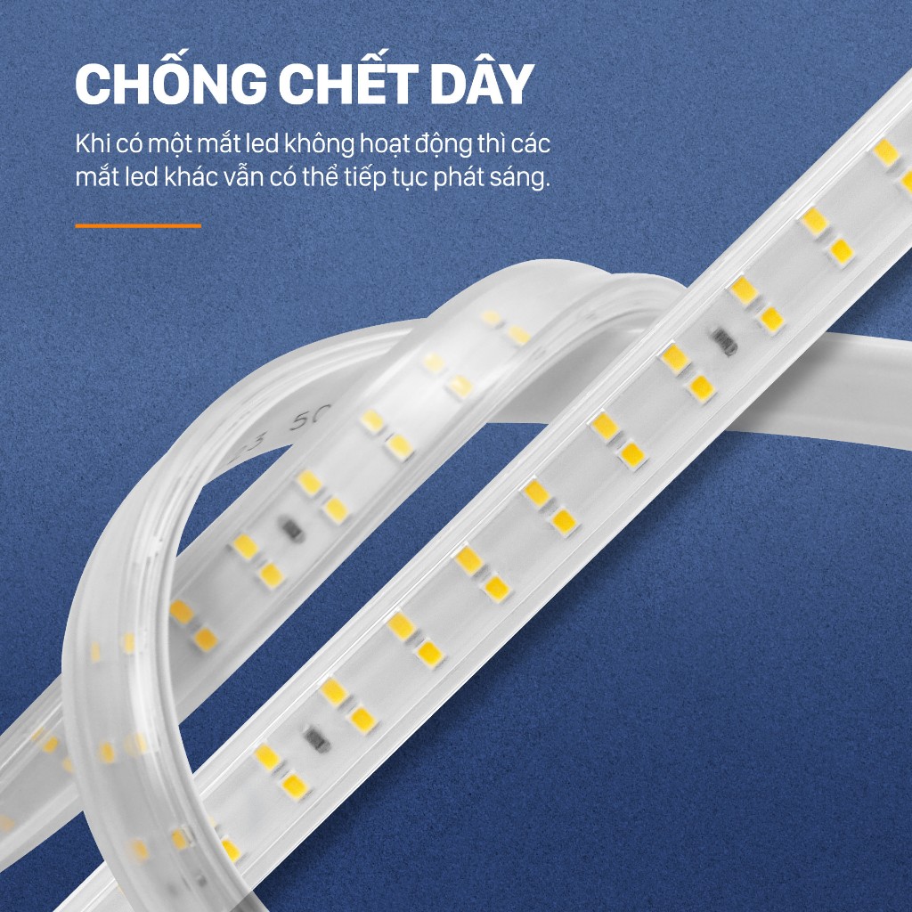 Dây đèn Led Mỹ Linh, dài 100 mét,công suất 6W/mét,dây led cao cấp,4 màu sắc lựa chọn,tiết kiệm điện.