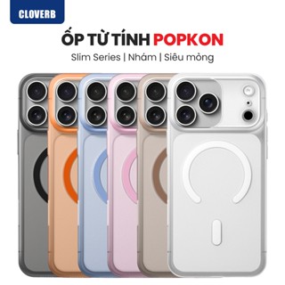 Ốp Lưng Siêu Mỏng 1.2mm Cho iPhone 17 Pro Max Nhám Mờ Vòng Từ Tính Popkon