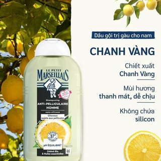 Dầu Gội Giảm Gàu Nam Le Petit Marseillais Hữu Cơ & Tinh Dầu Thiên Nhiên