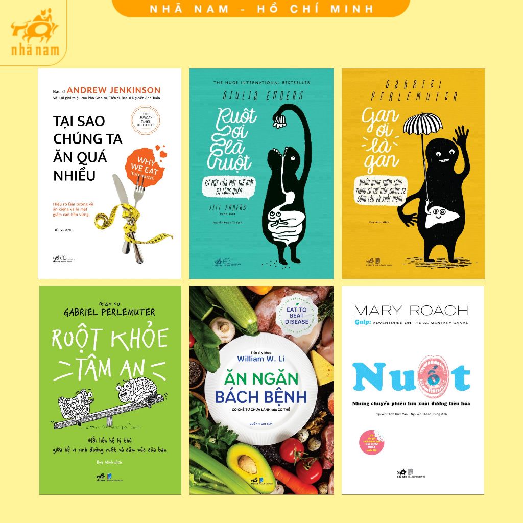 Sách - Series Ruột khỏe tâm an: Tất tần tật về chế độ dinh dưỡng, tiêu hóa và thải độc (Nhã Nam HCM)