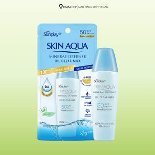 Sữa Chống Nắng Vật Lý Sunplay Skin Aqua Mineral Defense Oil Clear Milk 25g
