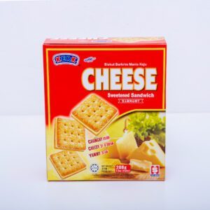 Bánh Quy Kem Cheese KERK Cheese Sweetened Sandwich - Hộp 208g - 8 Gói