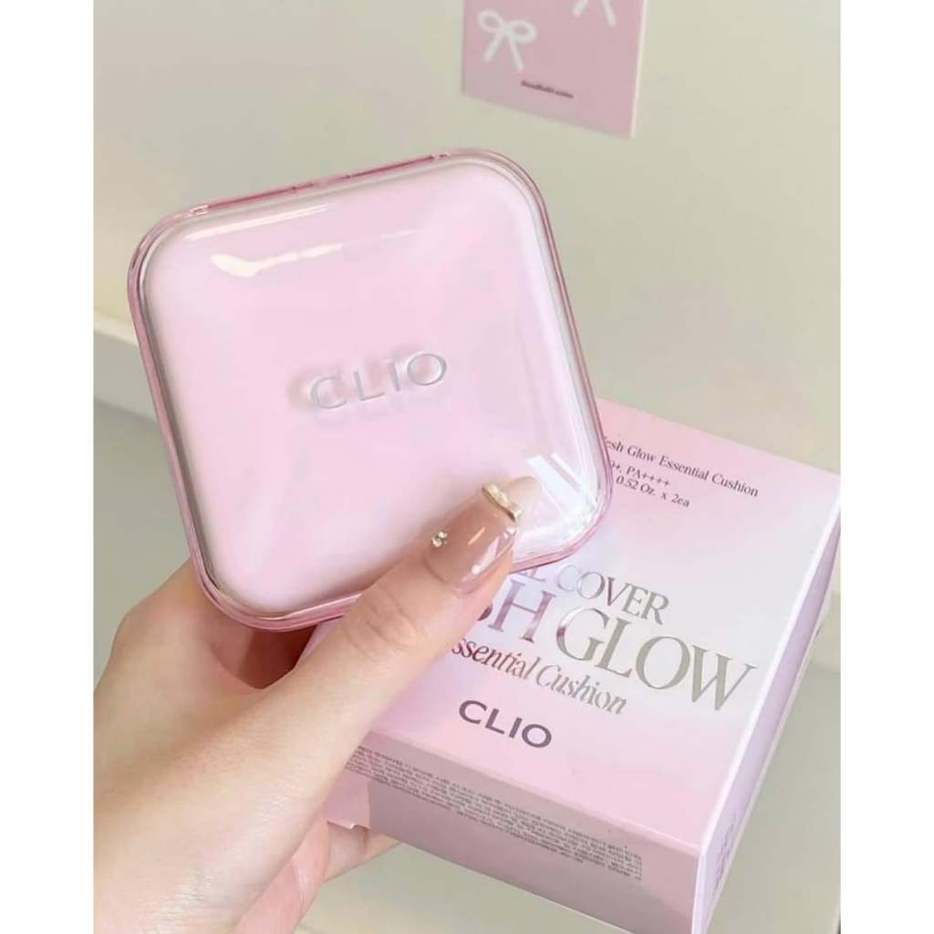 Phấn Nước CLIO Kill Cover Mesh Glow Essential Cushion Che Phủ Khuyết Điểm Tự Nhiên