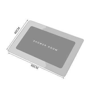 Combo 3 Thảm silicon lau chùi chân hình chữ nhật siêu thấm hút, chống trơn trượt