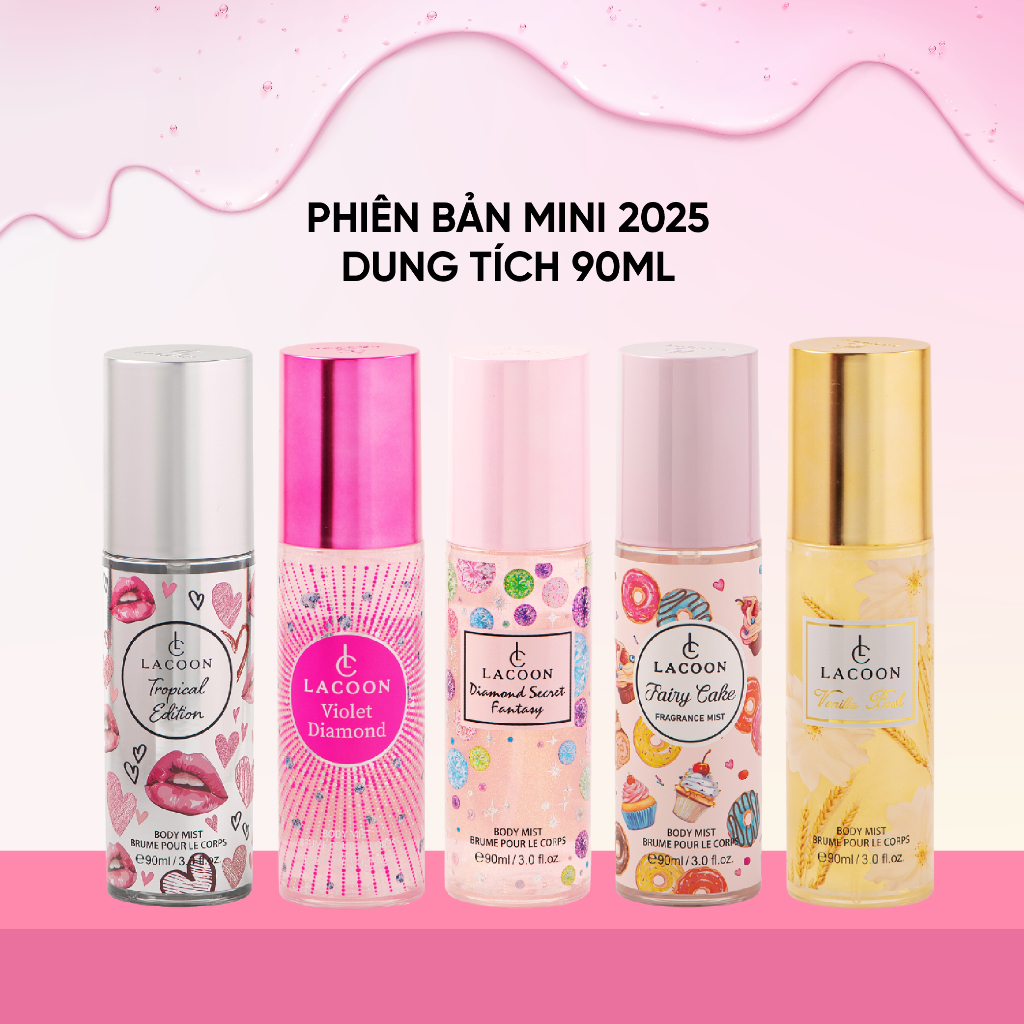Body Mist LACOON hương Wooden Bloom - Xịt Thơm Toàn Thân Cá Tính, Lưu Hương Lâu