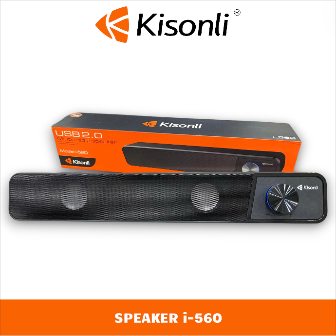 Loa Vi Tính (3W*2) Kết Nối Có Dây (USB + 3.5mm) KISONLI I-560