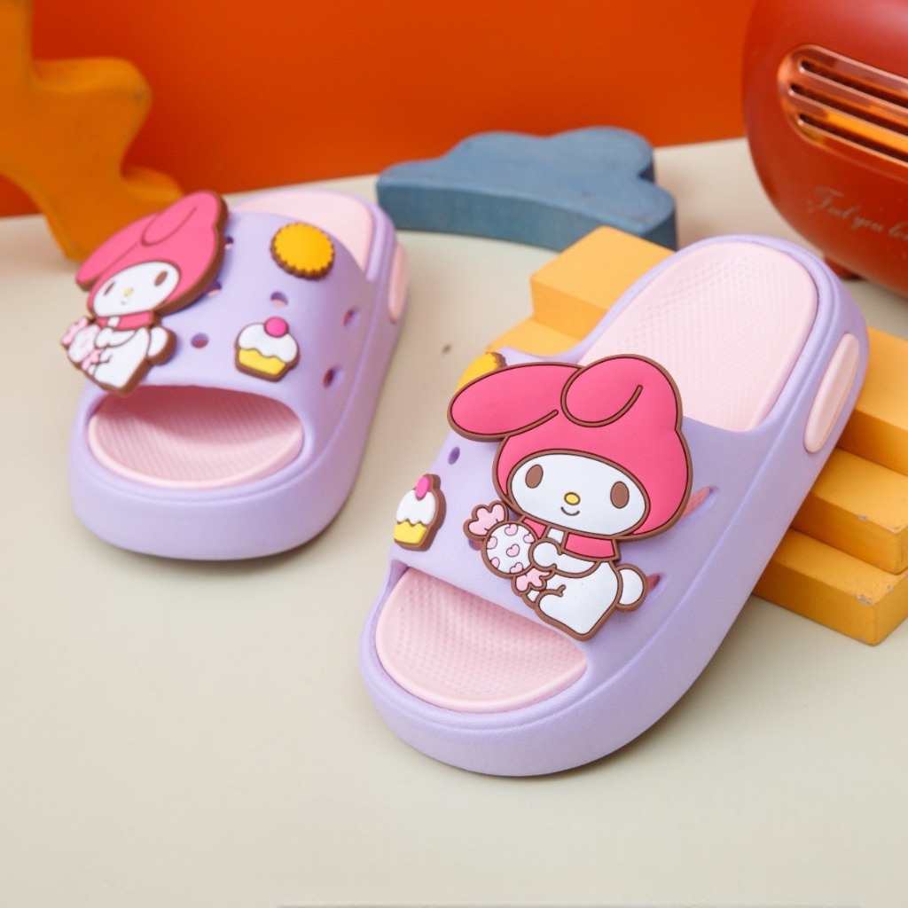 Dép bánh mì 3D cho bé gái hình thỏ Medoly siêu dễ thương siêu nhẹ cao cấp