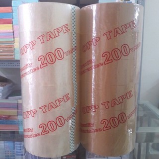 Combo 3 Cuộn băng keo trong, đục rộng 4,8cm 200yard, lõi mỏng - siêu dính, siêu dai