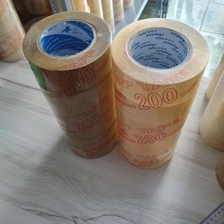 Combo 3 Cuộn băng keo trong, đục rộng 4,8cm 200yard, lõi mỏng - siêu dính, siêu dai