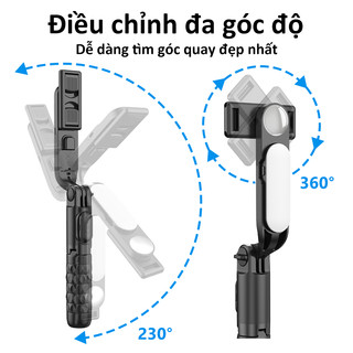 QAML A03 Gậy Tự Sướng Bluetooth 5 Trong 1 Tripod Mini 80cm Đèn LED Livestream Chống Rung
