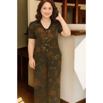 Set Bộ Lụa Mango, Đồ Bộ Trung Niên Bigsize, đồ bộ nữ mặc ở nhà , set đồ đẹp , set nữ Mã DC11