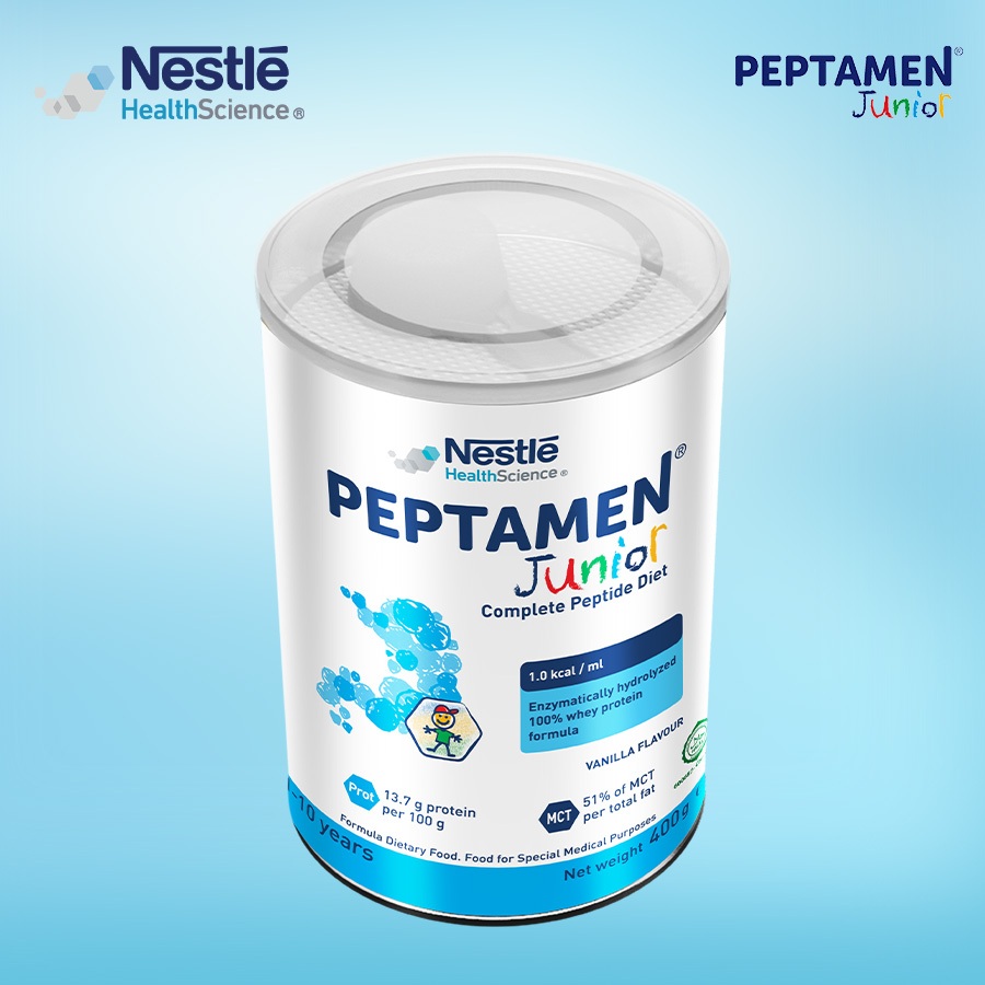 Sữa Bột NESTLÉ PEPTAMENJUNIOR Thụy Sĩ Hỗ Trợ Kém Hấp Thu,Giảm Chức Năng Tiêu Hóa 400G