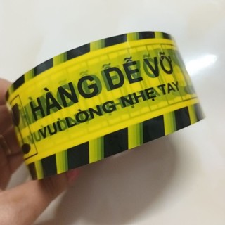 Combo 3 Cuộn Băng keo Hàng dễ vỡ rộng 4,8cm, 150yard, lõi mỏng - siêu dính, siêu dai