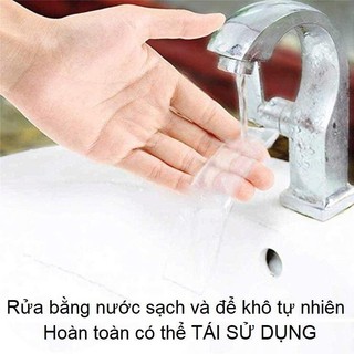 Combo 3 Băng dính, băng keo 2 mặt trong suốt siêu dính - Có thể tái sử dụng
