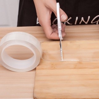 Combo 3 Băng dính, băng keo 2 mặt trong suốt siêu dính - Có thể tái sử dụng