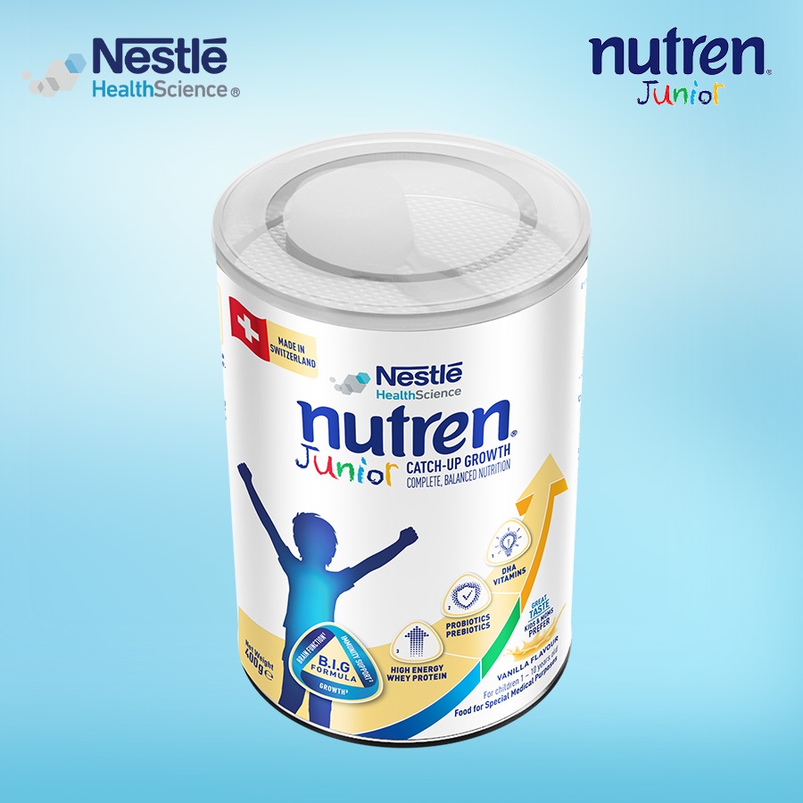 Bộ 2 Sữa Bột NESTLÉ NUTREN JUNIOR Thụy Sĩ Với Công Thức BIG Hỗ Trợ Tăng Trưởng Cho Bé 400G