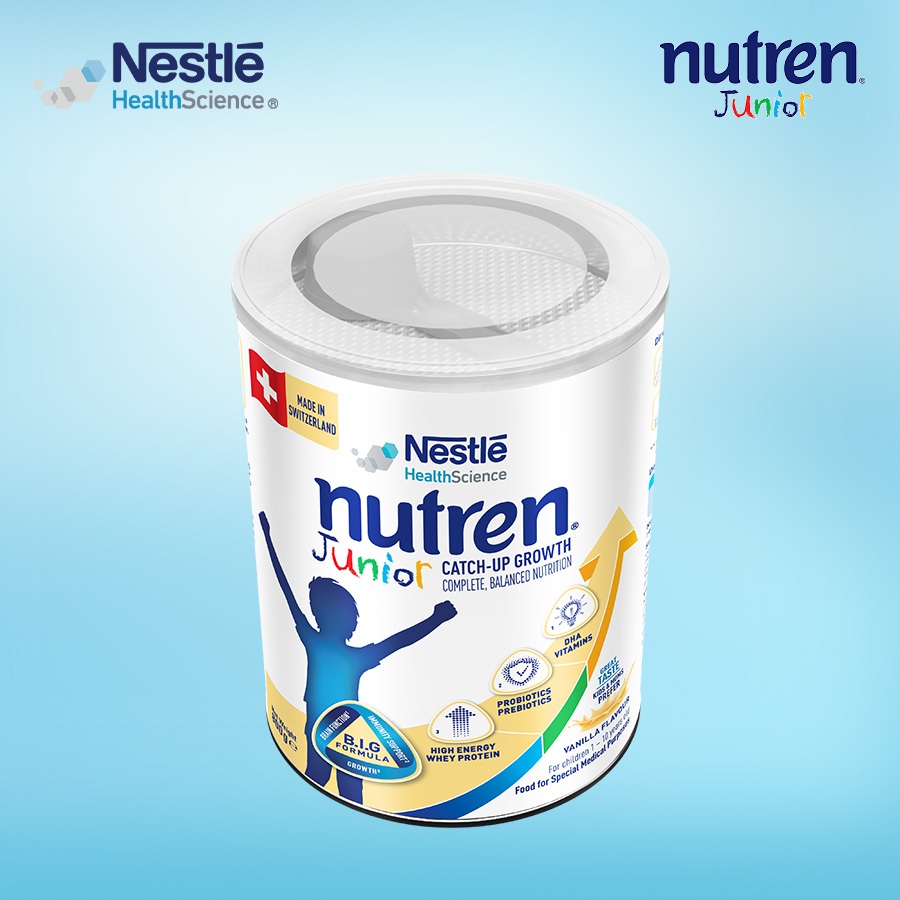 Sữa Bột NESTLÉ NUTREN JUNIOR Thụy Sĩ Với Công Thức BIG Hỗ Trợ Tăng Trưởng Cho Bé 800G