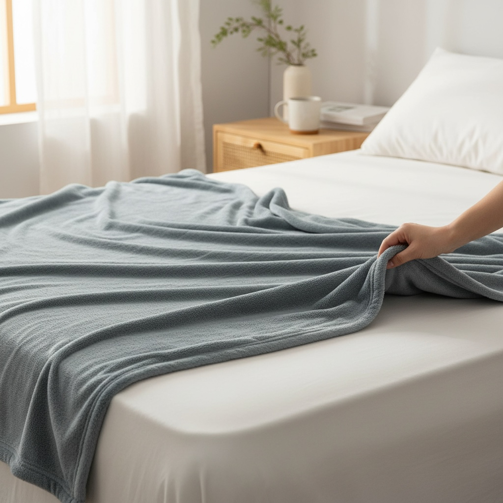 Chăn  Tuyết Nhung Dùng 4 Mùa Mềm Mịn Thoáng Khí Kích Thước 1m6 x 2m - Ngọc Hạnh Bedding