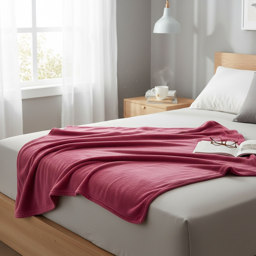 Chăn  Tuyết Nhung Dùng 4 Mùa Mềm Mịn Thoáng Khí Kích Thước 1m6 x 2m - Ngọc Hạnh Bedding