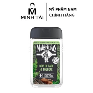 Gel Tắm Pháp dành cho Nam Le Petit Marseillais 4in1 Gỗ Tuyết Tùng & Dương Xỉ