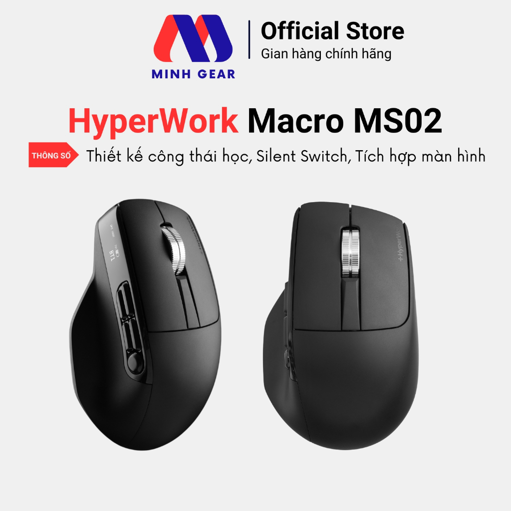 Chuột không dây HyperWork Macro MS02 (Hàng Chính Hãng) | BigBuy360 - bigbuy360.vn