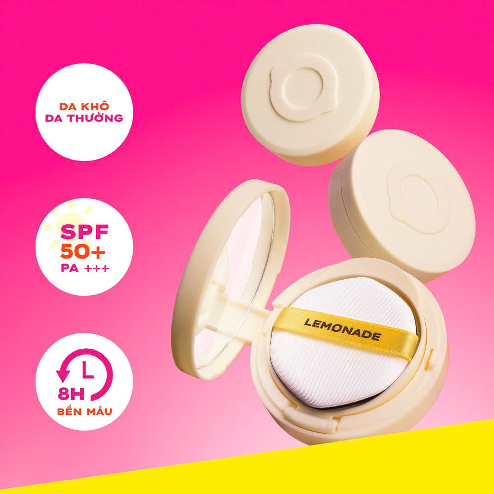 Cushion LEMONADE MATTE ADDICT Kiềm Dầu Lâu Trôi Cho Lớp Nền Mỏng Nhẹ Tự Nhiên | NHÍM HOUSE
