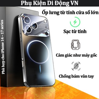 Ốp lưng iPhone tản nhiệt chống sốc hỗ trợ từ tính bảo vệ camera cho iPhone 17 Air 16 15 14 Pro Max