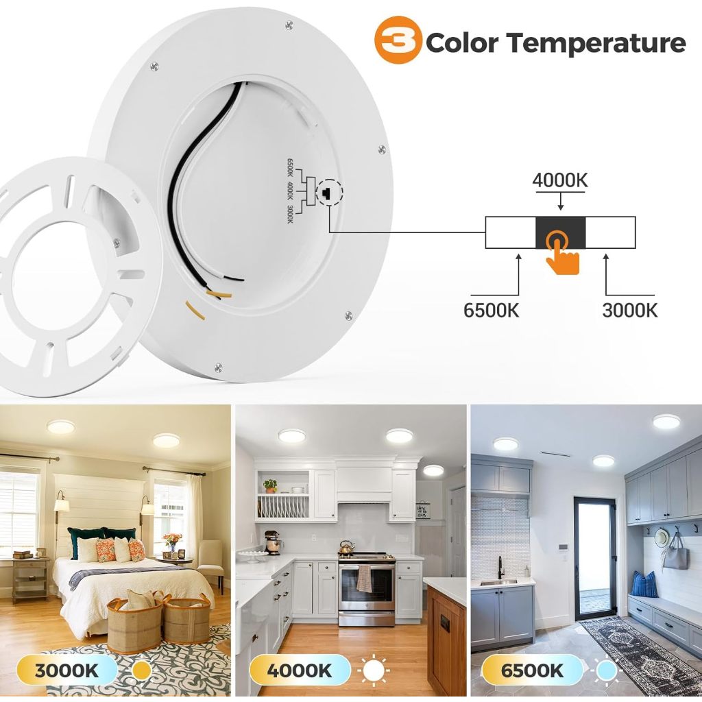 Đèn ốp trần trang trí phòng khách và phòng ngủ-Cct 1800K-5000K Điều Khiển Hồng Ngoại