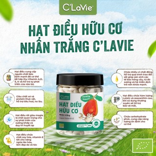 Hạt điều hữu cơ C'LaVie Organic (Roasted) Cashew 200g