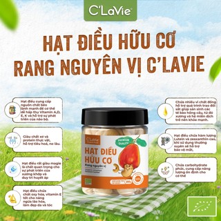 Hạt điều hữu cơ C'LaVie Organic (Roasted) Cashew 200g
