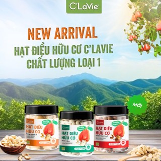 Hạt điều hữu cơ C'LaVie Organic (Roasted) Cashew 200g