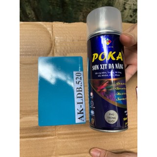 Sơn Xịt Phủ Bóng Trong Suốt Poka 420ml Chống Nước- Phủ bóng tượng, tường, kính, sắt thép