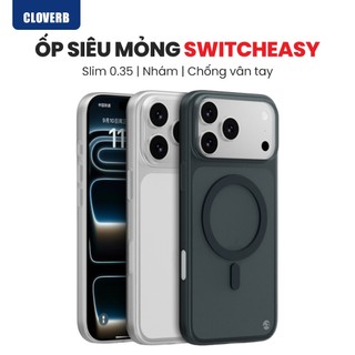 Ốp Lưng Siêu Mỏng SwitchEasy cho iPhone 17 Pro Max Nhám Nhẹ Chống Bám Tay