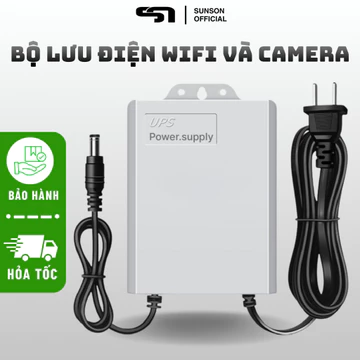 Bộ UPS 12V Cho Camera & Modem WiFi – Bộ Lưu Điện Dự Phòng 4–12H, Dung Lượng Cao, Chống Cháy Nổ