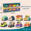 Bộ Đồ Chơi Set 8 Xe Ô Tô Police Chạy Đà ToysLit Kiểu Dáng Hoạt Hình Cho Bé Vui Chơi Giải Trí