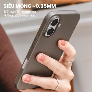 Ốp Lưng Siêu Mỏng SwitchEasy cho iPhone 17 Pro Max Nhám Nhẹ Chống Bám Tay