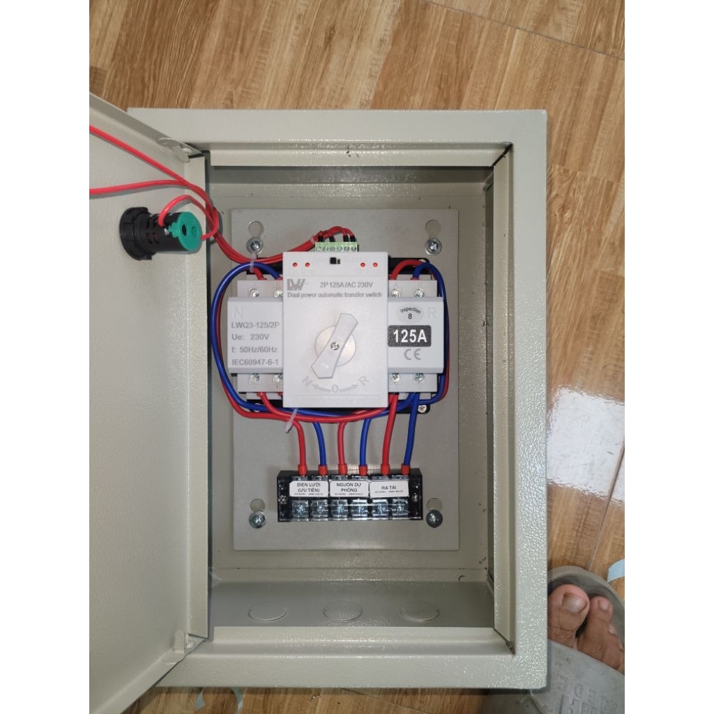 Bộ chuyển nguồn ƯU TIÊN và DỰ PHÒNG -ATS 125A- chuyển nguồn ĐIỆN LƯỚI và MÁY PHÁT - NĂNG LƯỢNG và ĐIỆN LƯỚI