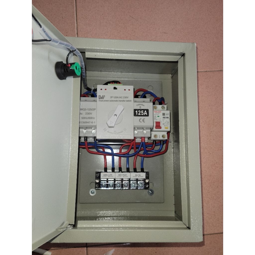 Bộ chuyển nguồn ƯU TIÊN và DỰ PHÒNG -ATS 125A- chuyển nguồn ĐIỆN LƯỚI và MÁY PHÁT - NĂNG LƯỢNG và ĐIỆN LƯỚI