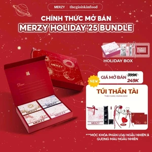 Túi Quà Holiday Và Hộp Quà Điều Ước Son Môi Trang Điểm Merzy Holiday’25 Bundle (Combo Box + Gift + Son) ThegioiSkinfood