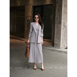 Set 4 chi tiết lẻ Blazer & Gile & Quần & Chân váy phong cách công sở thanh lịch [S9041]
