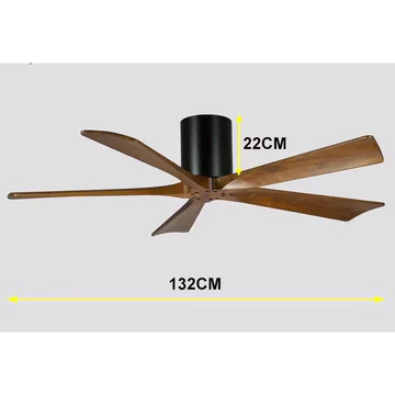 [Cánh Gỗ-Trần Thấp]Quạt Trần Cổ Thấp 22cm 5 Cánh Gỗ Cao Cấp,Động Cơ Lõi Đồng Siêu Bền.Điều Khiển Từ Xa Tiện Lợi.