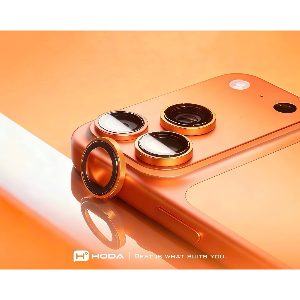 Cường lực dạng lens bảo vệ camera HODA Sapphire chống trầy xước siêu mỏng dành cho iphone 17 promax 17 pro