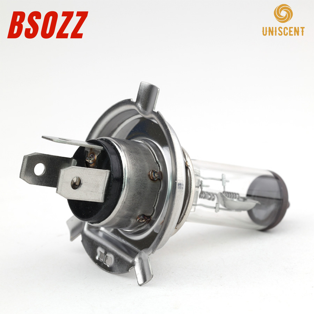 Bóng Đèn Halogen H4 12&24V |3200K| Bóng Đèn Ô Tô H4/ Xe Máy/ P43T/PX43T/HS1 BSOZZ- Made In Thailand
