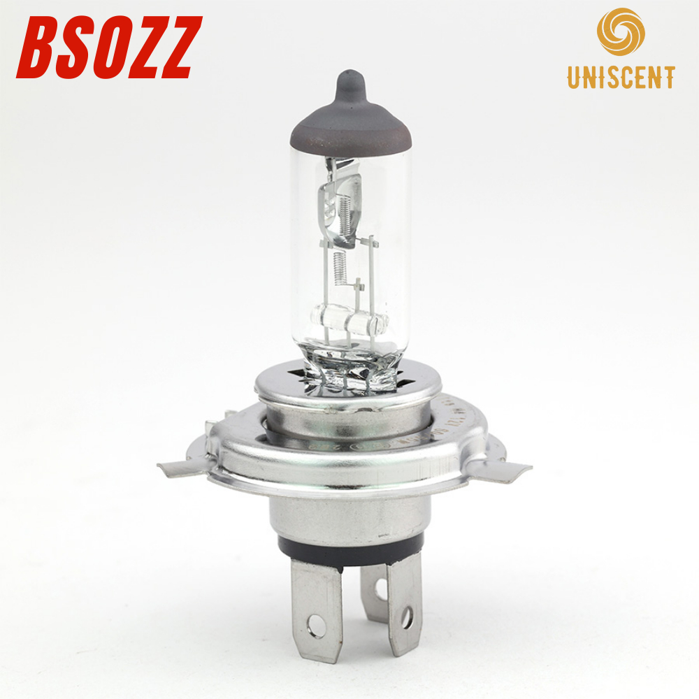 Bóng Đèn Halogen H4 12&24V |3200K| Bóng Đèn Ô Tô H4/ Xe Máy/ P43T/PX43T/HS1 BSOZZ- Made In Thailand