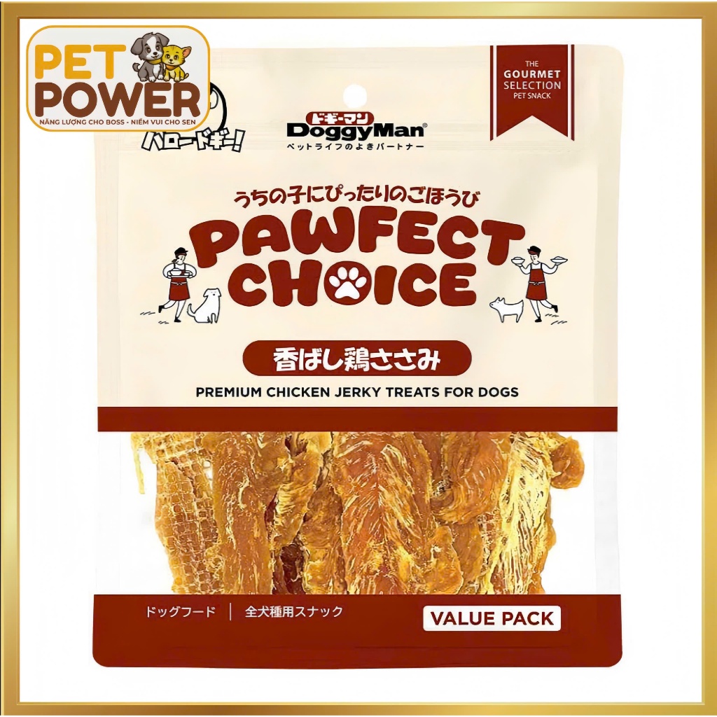 TREAT DOGGYMAN PAWFECT CHOICE 180G – THƯỞNG NGON TỪ NHẬT BẢN, BỔ SUNG DINH DƯỠNG CHO CHÓ