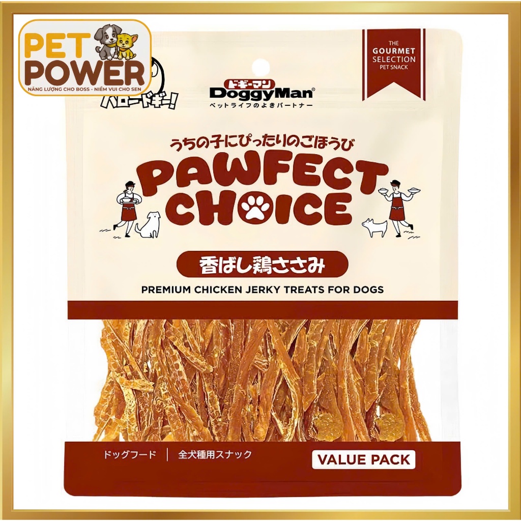 TREAT DOGGYMAN PAWFECT CHOICE 180G – THƯỞNG NGON TỪ NHẬT BẢN, BỔ SUNG DINH DƯỠNG CHO CHÓ