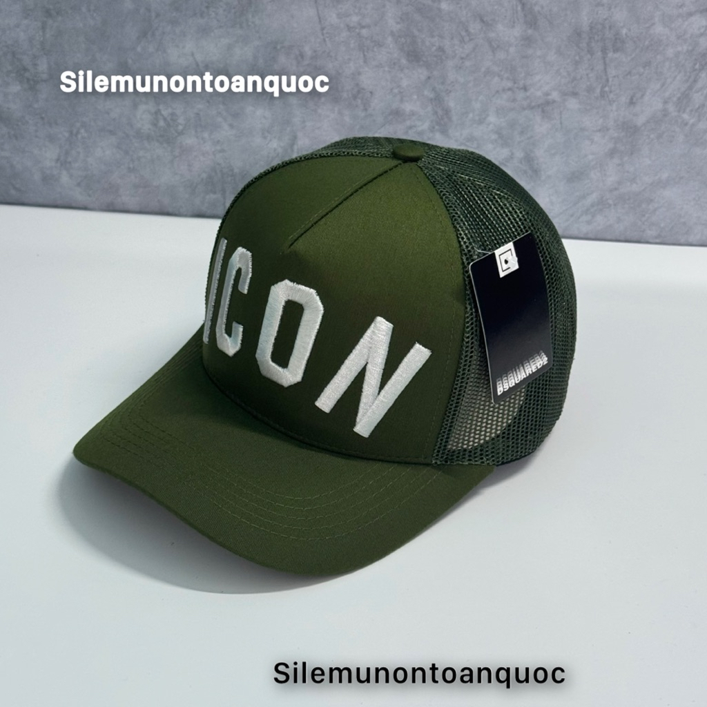 Mũ kết icon thời trang boy phố - Nón lưỡi trai phối lưới thêu nhiều màu dsq2 thời trang nam nữ