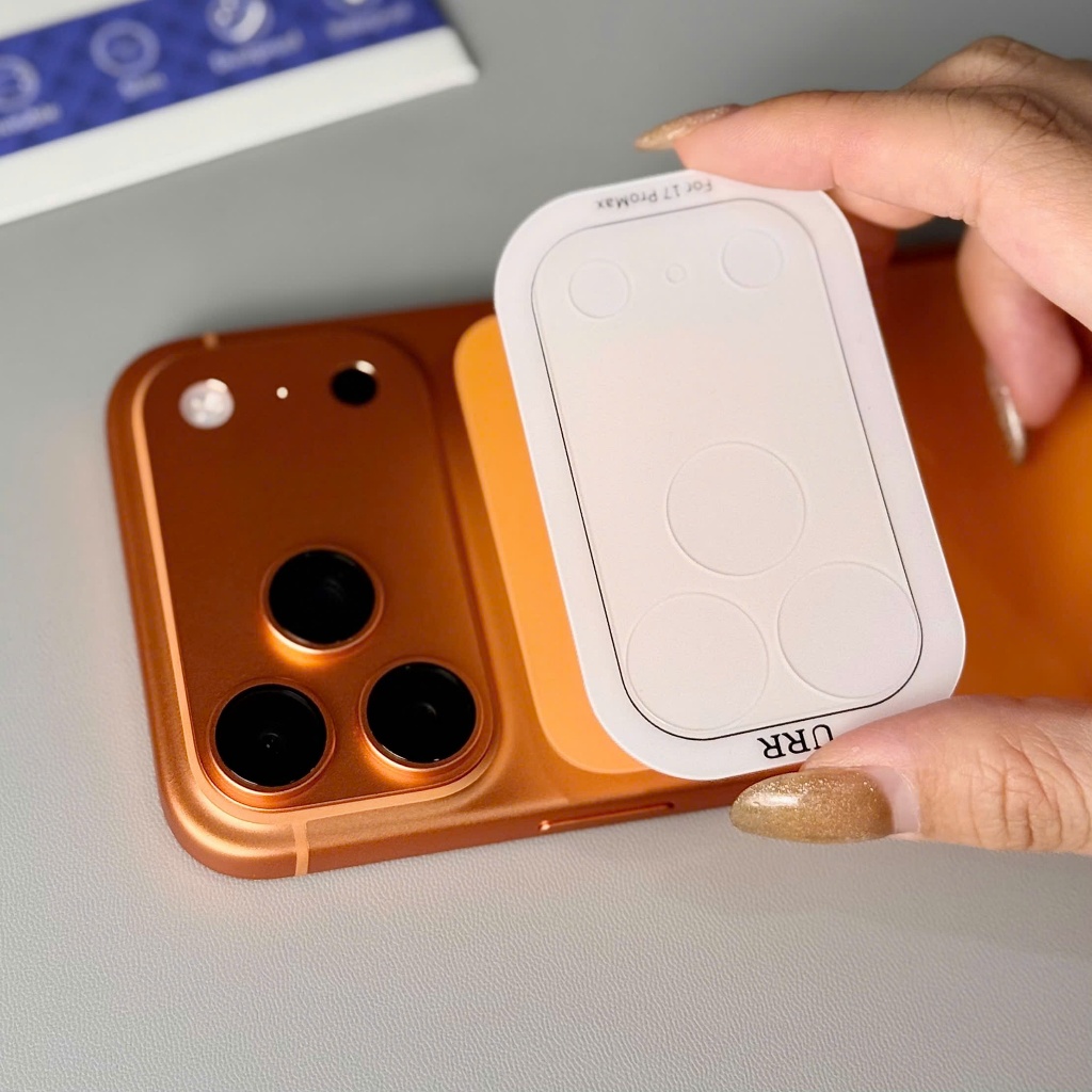 Miếng dán PET nhám mờ che chắn bảo vệ cụm camera chống trầy xước dành cho Iphone 17Pro / Max