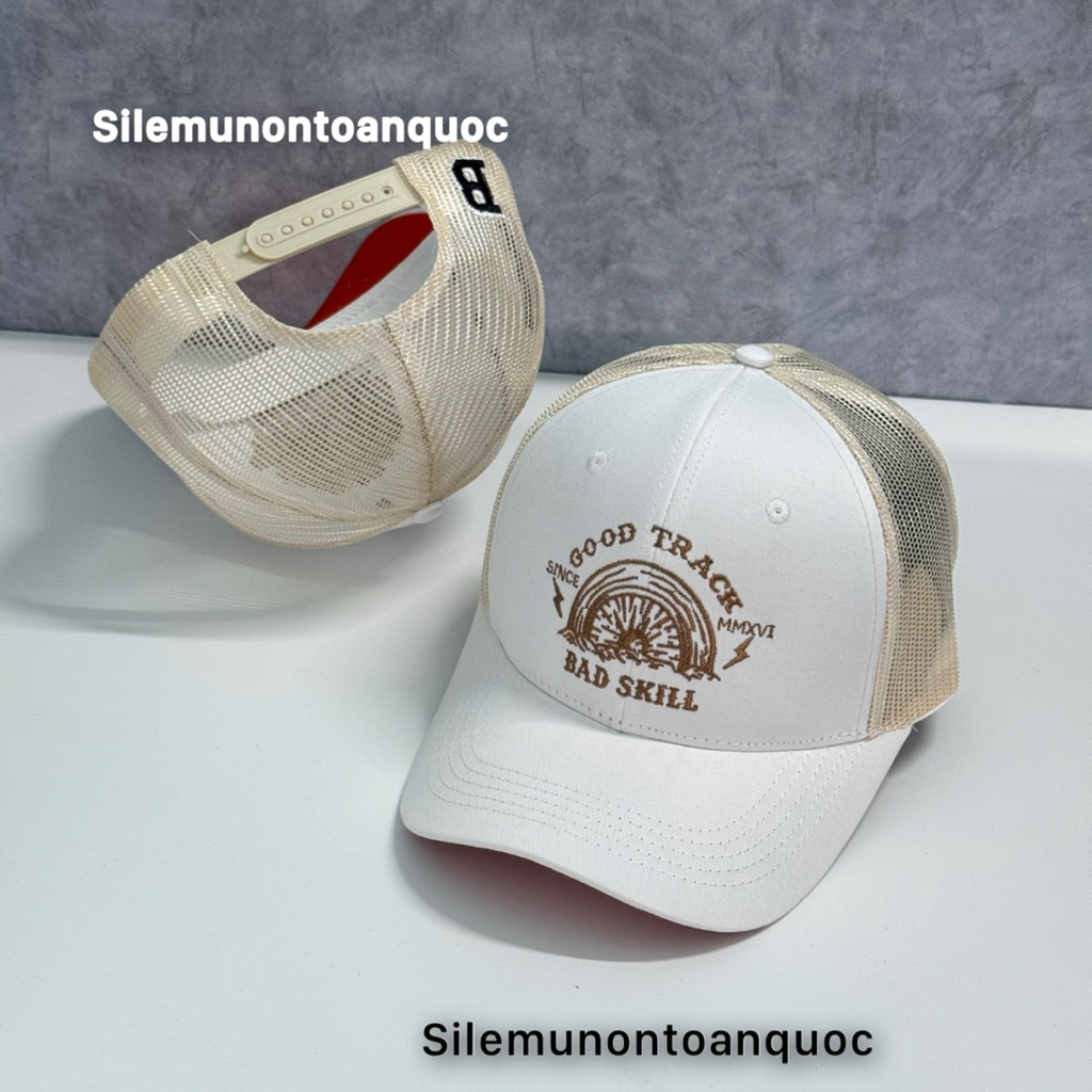 Mũ kết kaki xịn thêu logo Bad kill - Nón lưỡi trai phối lưới unisex nam nữ siêu đẹp